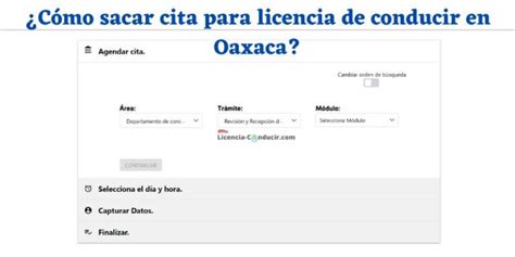 cita para sacar licencia de conducir oaxaca|ᐅ Citas Semovi Oaxaca ️ Horario【CITAS SEMOVI。